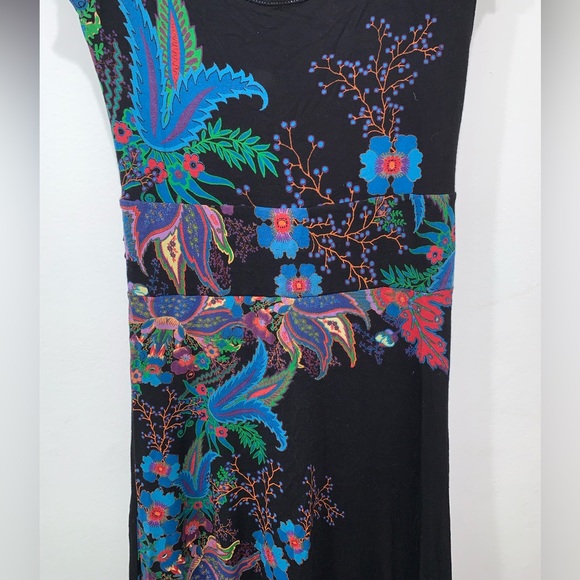 SOLD Desigual tricot floral print vintage dress - Picture 3 of 11